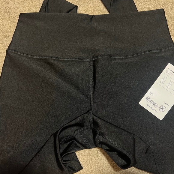 NWT, Athleta Elation Ultra High Rise Sheen Legging, M, Black Sheen - Picture 5 of 7